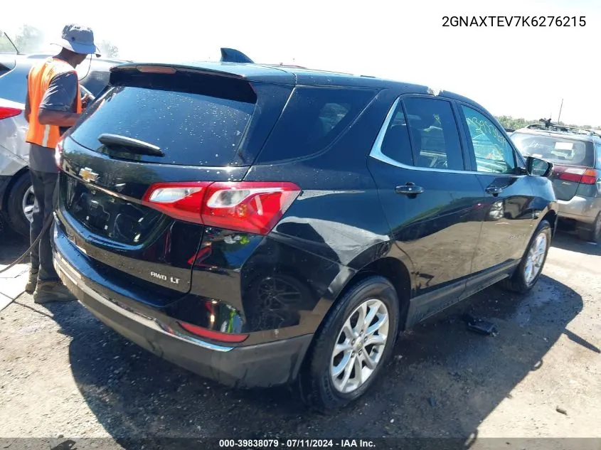 2019 Chevrolet Equinox Lt VIN: 2GNAXTEV7K6276215 Lot: 39838079