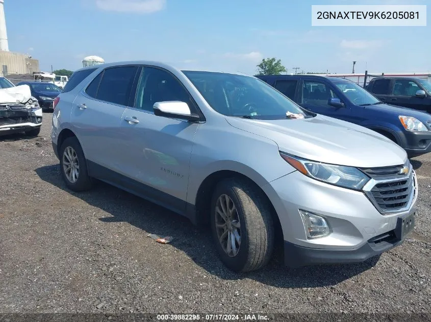 2019 Chevrolet Equinox Lt VIN: 2GNAXTEV9K6205081 Lot: 39882295