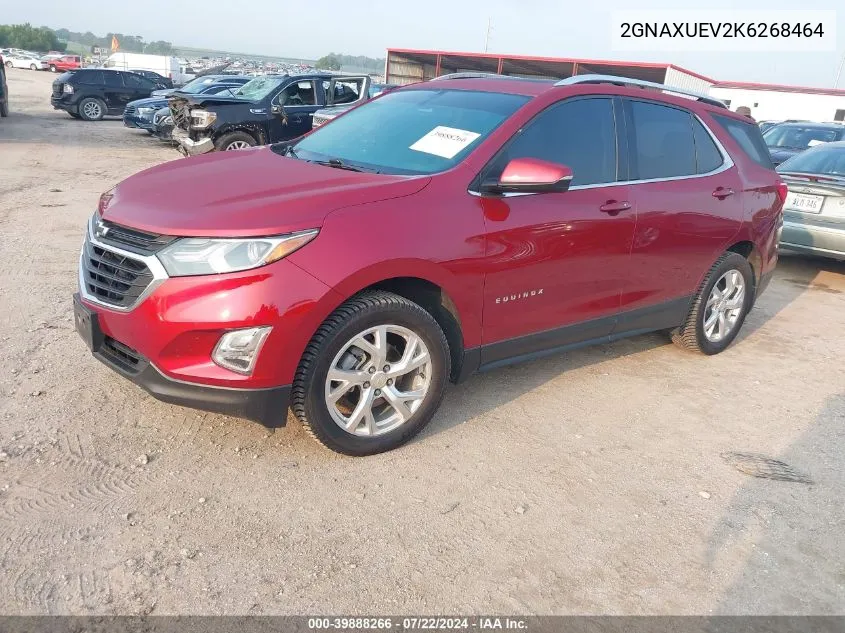 2019 Chevrolet Equinox Lt VIN: 2GNAXUEV2K6268464 Lot: 39888266