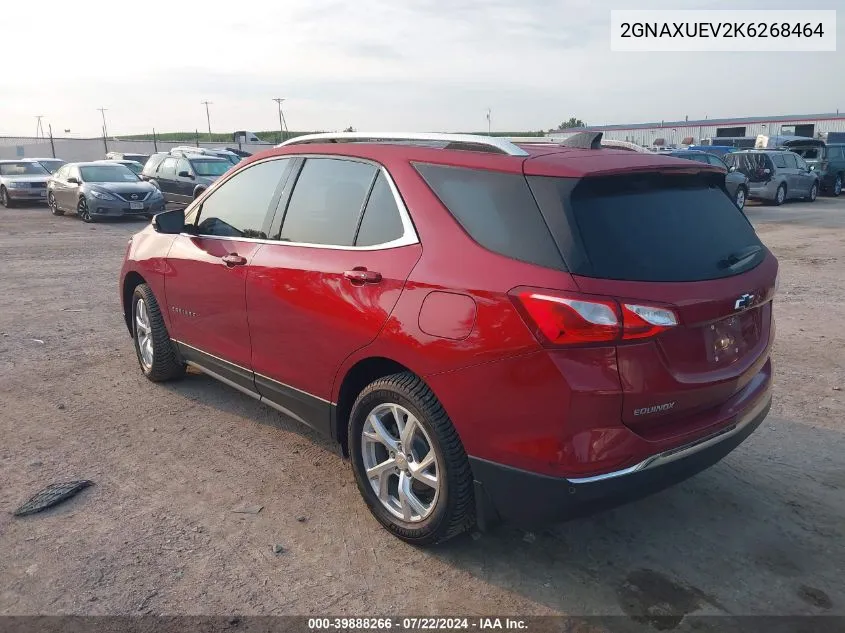 2019 Chevrolet Equinox Lt VIN: 2GNAXUEV2K6268464 Lot: 39888266