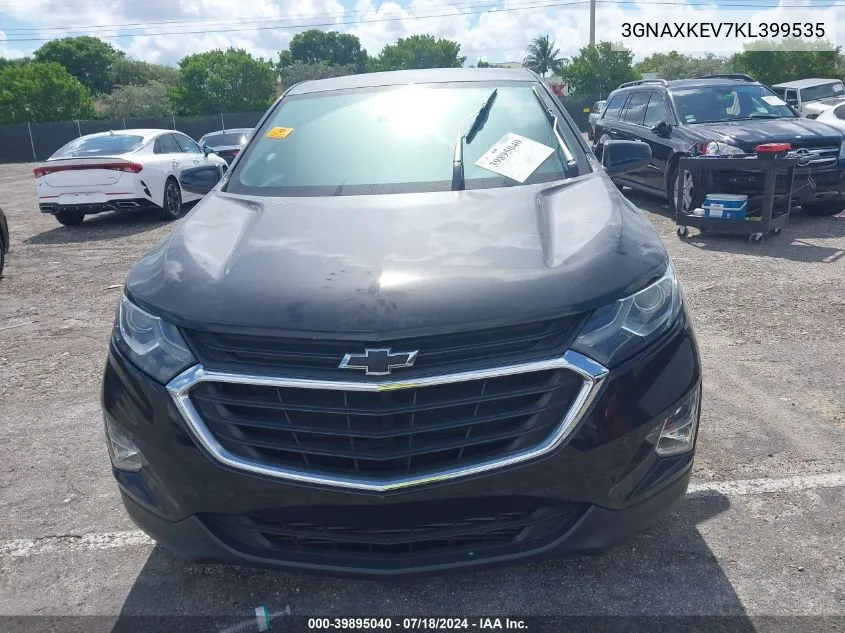 2019 Chevrolet Equinox Lt VIN: 3GNAXKEV7KL399535 Lot: 39895040