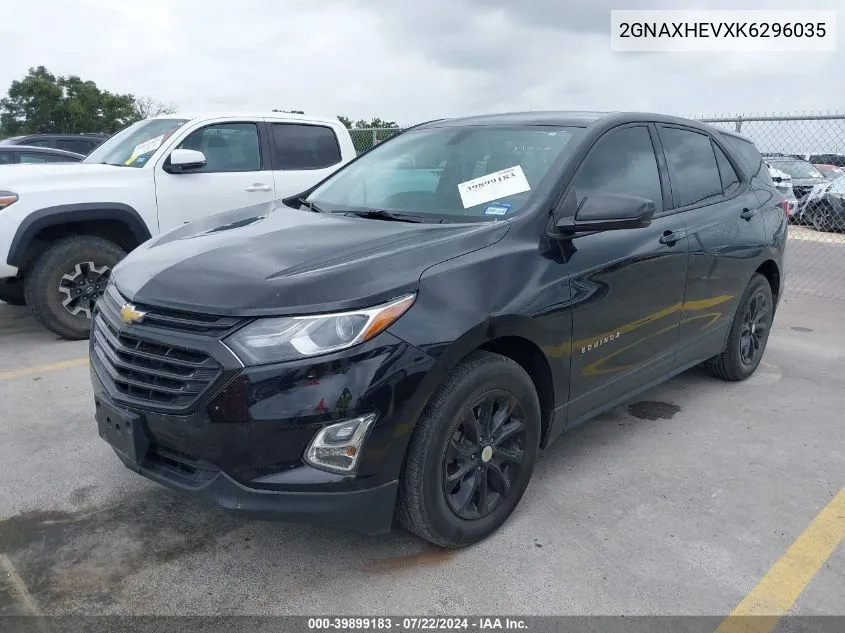 2019 Chevrolet Equinox Ls VIN: 2GNAXHEVXK6296035 Lot: 39899183