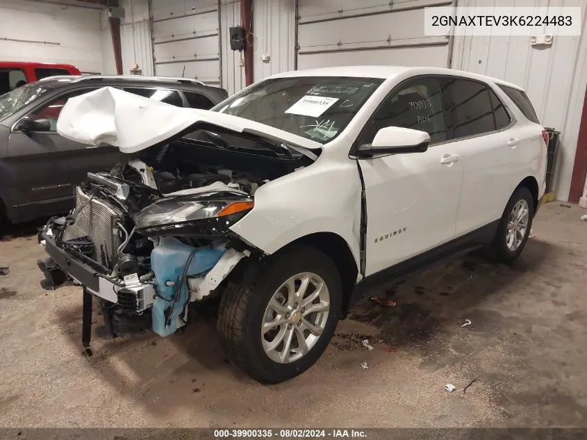 2GNAXTEV3K6224483 2019 Chevrolet Equinox Lt