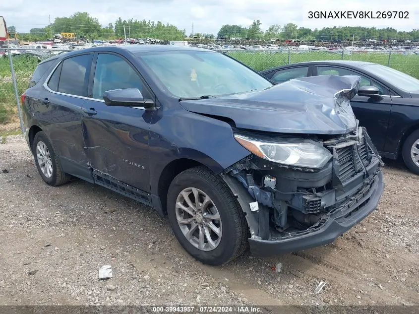 3GNAXKEV8KL269702 2019 Chevrolet Equinox Lt