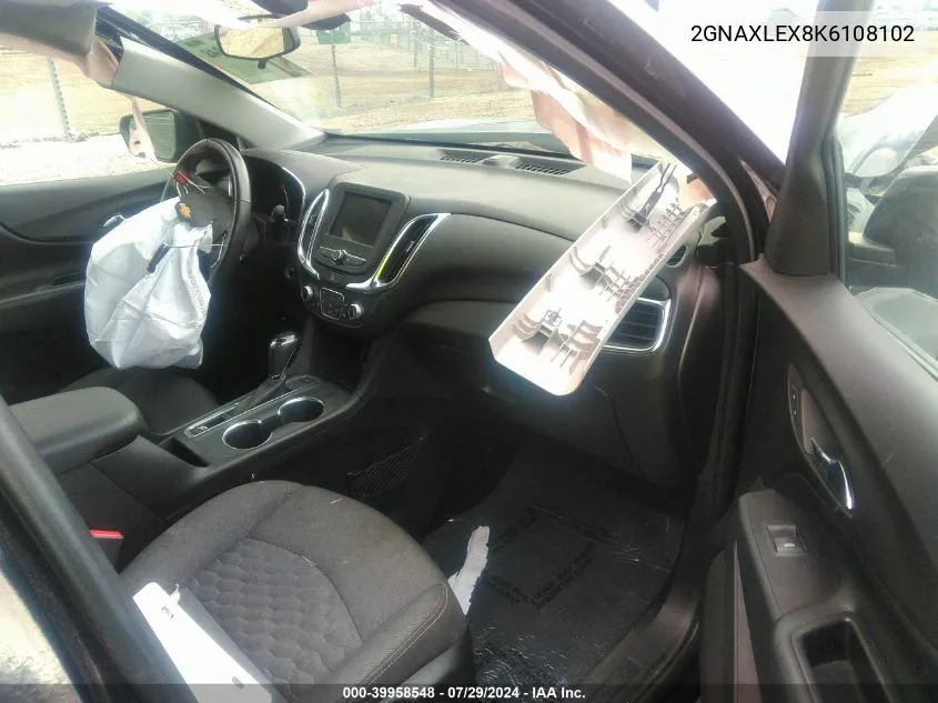 2GNAXLEX8K6108102 2019 Chevrolet Equinox Lt