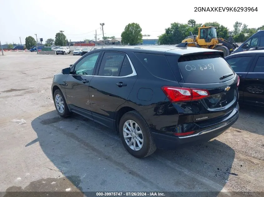 2019 Chevrolet Equinox Lt VIN: 2GNAXKEV9K6293964 Lot: 39975747