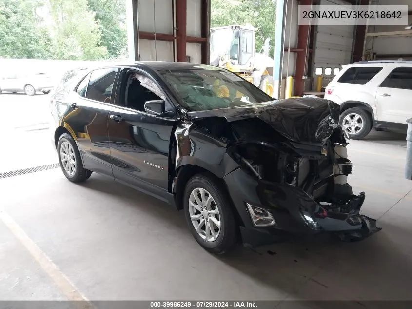 2019 Chevrolet Equinox Lt VIN: 2GNAXUEV3K6218642 Lot: 39986249