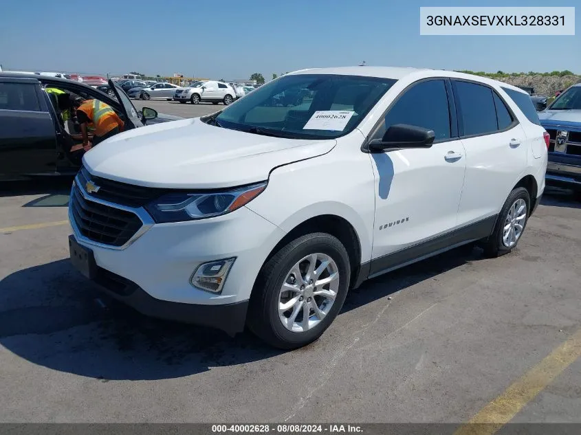 3GNAXSEVXKL328331 2019 Chevrolet Equinox Ls