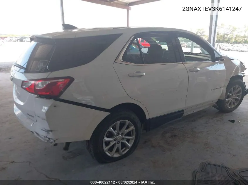 2GNAXTEV3K6141247 2019 Chevrolet Equinox Lt