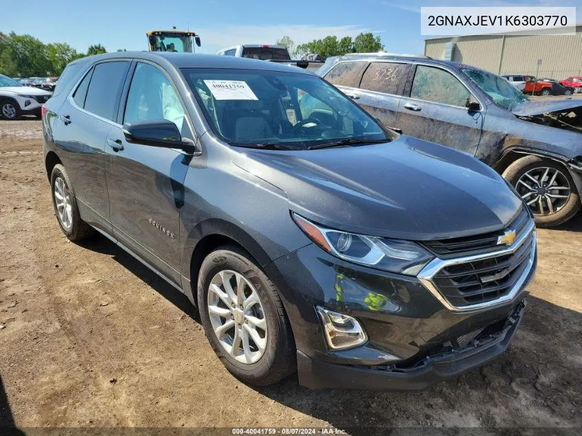 2019 Chevrolet Equinox Lt VIN: 2GNAXJEV1K6303770 Lot: 40041759