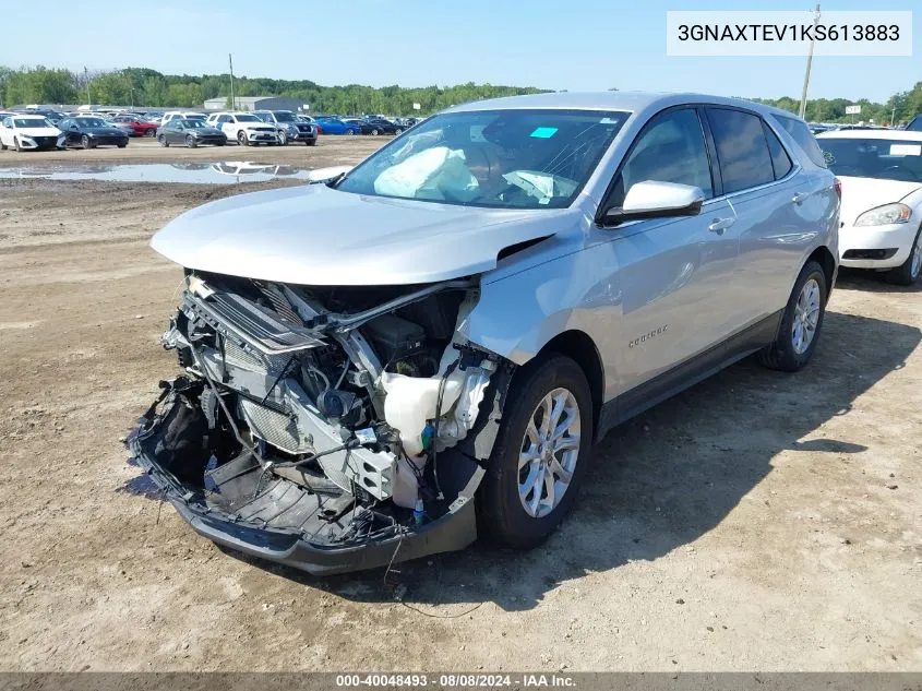 2019 Chevrolet Equinox Lt VIN: 3GNAXTEV1KS613883 Lot: 40048493