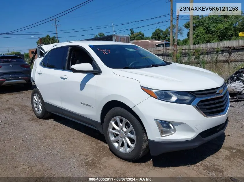 2019 Chevrolet Equinox Lt VIN: 2GNAXKEV5K6121253 Lot: 40052811