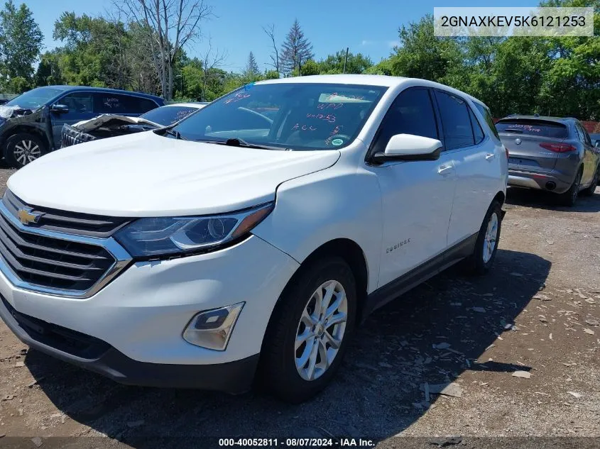 2019 Chevrolet Equinox Lt VIN: 2GNAXKEV5K6121253 Lot: 40052811