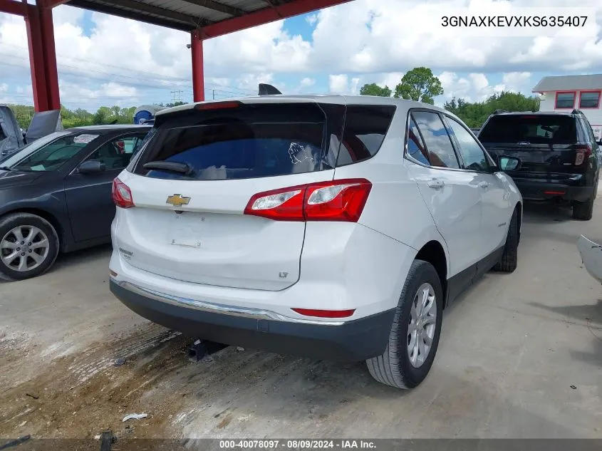 3GNAXKEVXKS635407 2019 Chevrolet Equinox Lt