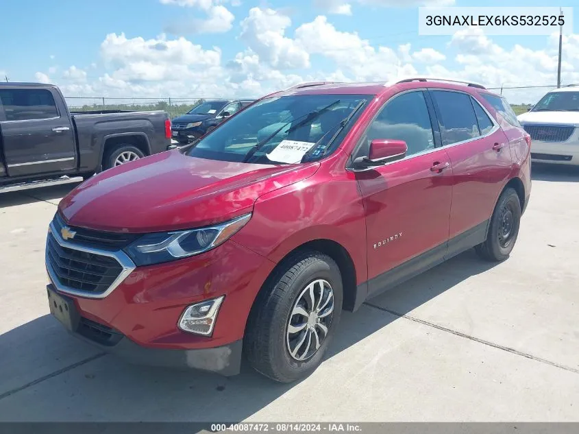 3GNAXLEX6KS532525 2019 Chevrolet Equinox Lt