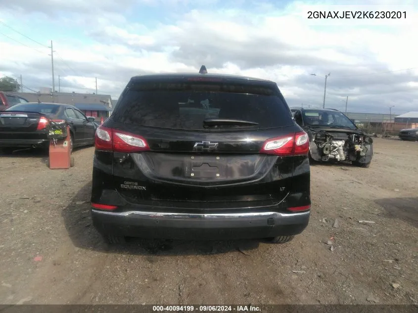 2GNAXJEV2K6230201 2019 Chevrolet Equinox Lt