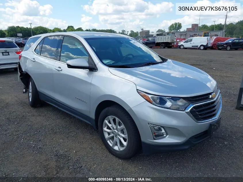 3GNAXUEV7KS676105 2019 Chevrolet Equinox Lt