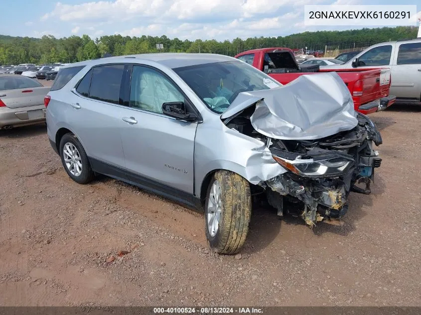 2019 Chevrolet Equinox Lt VIN: 2GNAXKEVXK6160291 Lot: 40100524