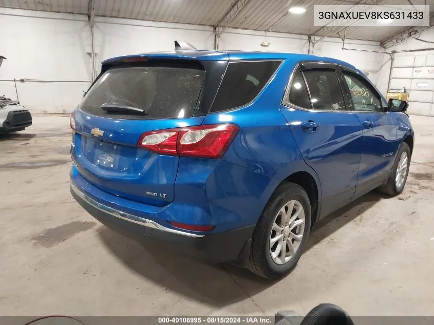 3GNAXUEV8KS631433 2019 Chevrolet Equinox Lt