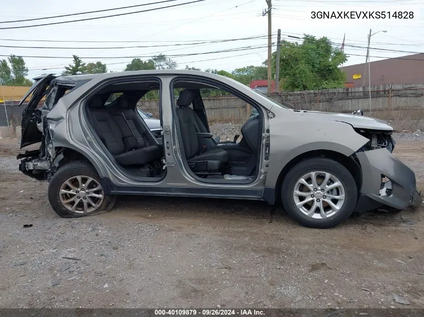 2019 Chevrolet Equinox Lt VIN: 3GNAXKEVXKS514828 Lot: 40109879