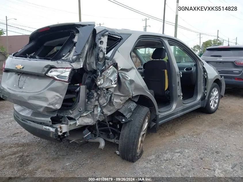 2019 Chevrolet Equinox Lt VIN: 3GNAXKEVXKS514828 Lot: 40109879