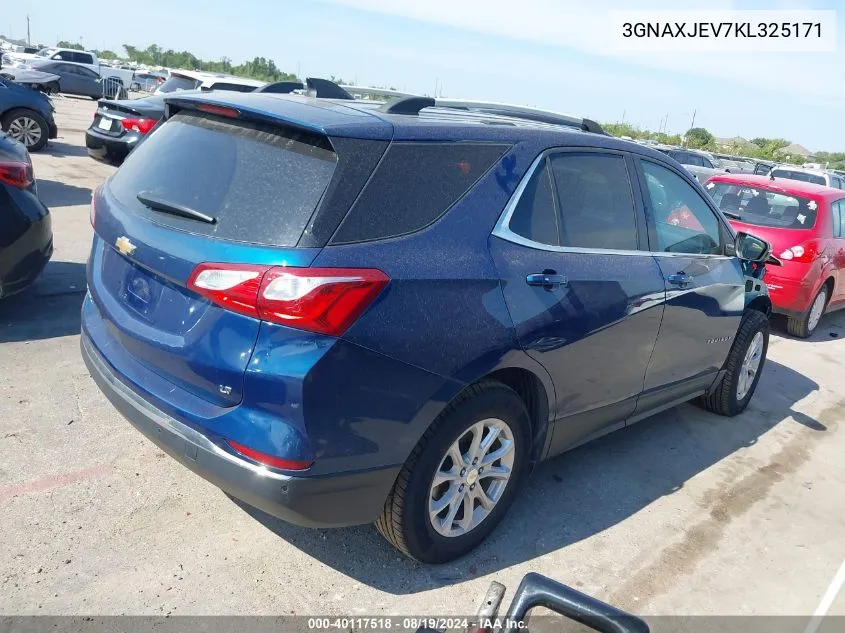 3GNAXJEV7KL325171 2019 Chevrolet Equinox Lt