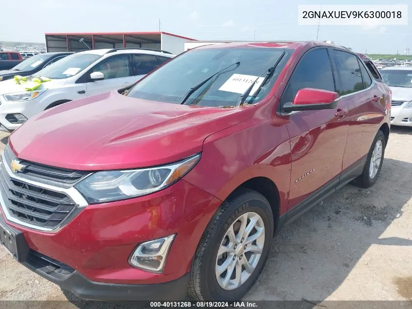 2019 Chevrolet Equinox Lt VIN: 2GNAXUEV9K6300018 Lot: 40131268