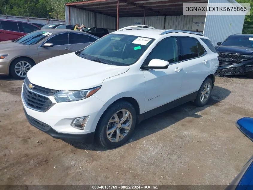 2019 Chevrolet Equinox Lt VIN: 3GNAXLEX1KS675866 Lot: 40131769