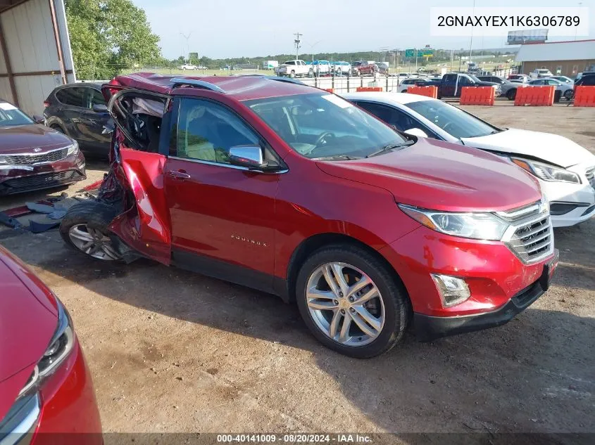 2019 Chevrolet Equinox Premier VIN: 2GNAXYEX1K6306789 Lot: 40141009