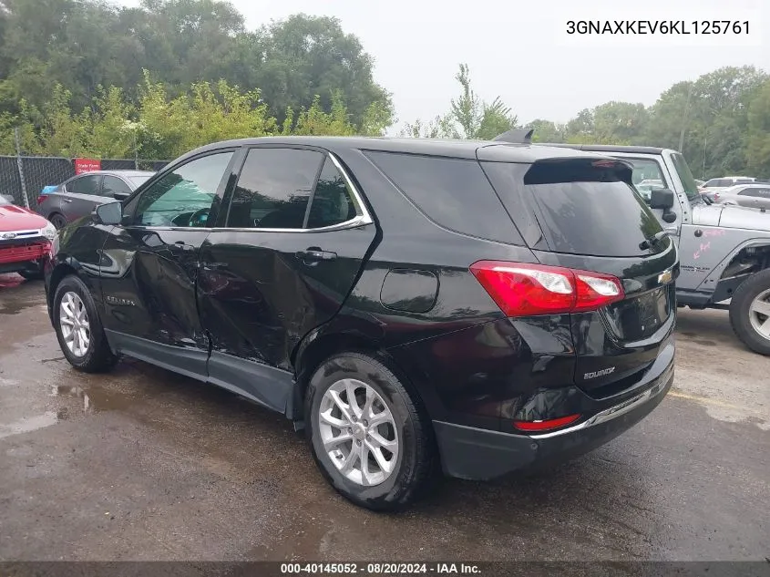 2019 Chevrolet Equinox Lt VIN: 3GNAXKEV6KL125761 Lot: 40145052