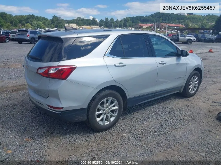 2GNAXJEV8K6255457 2019 Chevrolet Equinox Lt