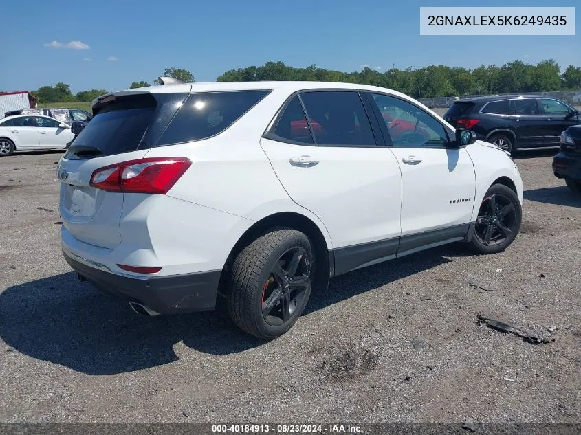 2019 Chevrolet Equinox Lt VIN: 2GNAXLEX5K6249435 Lot: 40184913