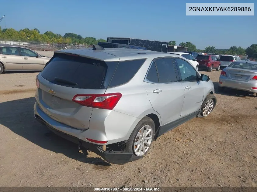 2019 Chevrolet Equinox Lt VIN: 2GNAXKEV6K6289886 Lot: 40187987