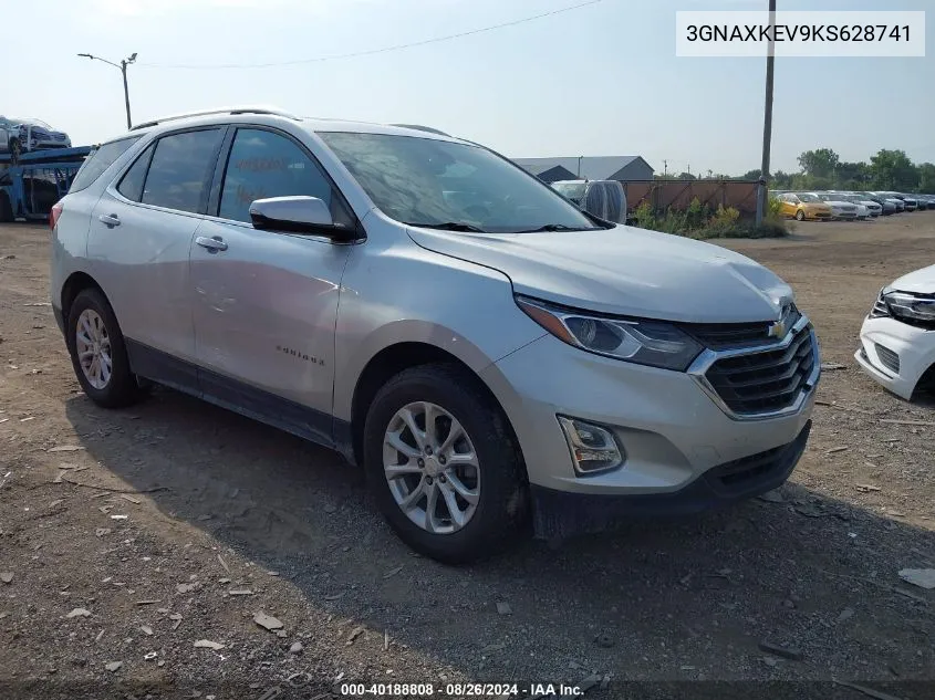 2019 Chevrolet Equinox Lt VIN: 3GNAXKEV9KS628741 Lot: 40188808