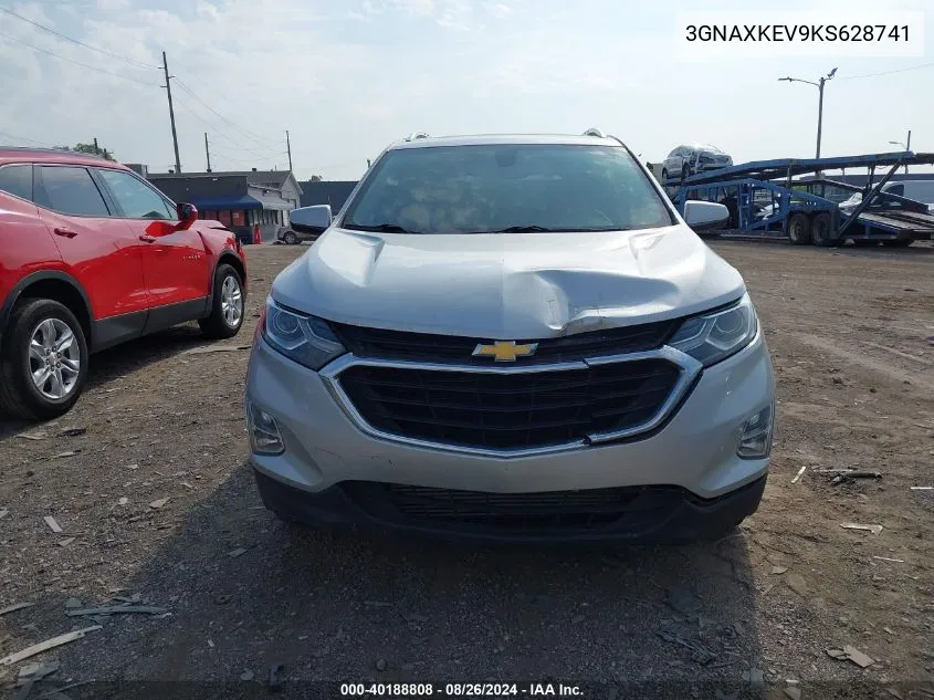 2019 Chevrolet Equinox Lt VIN: 3GNAXKEV9KS628741 Lot: 40188808