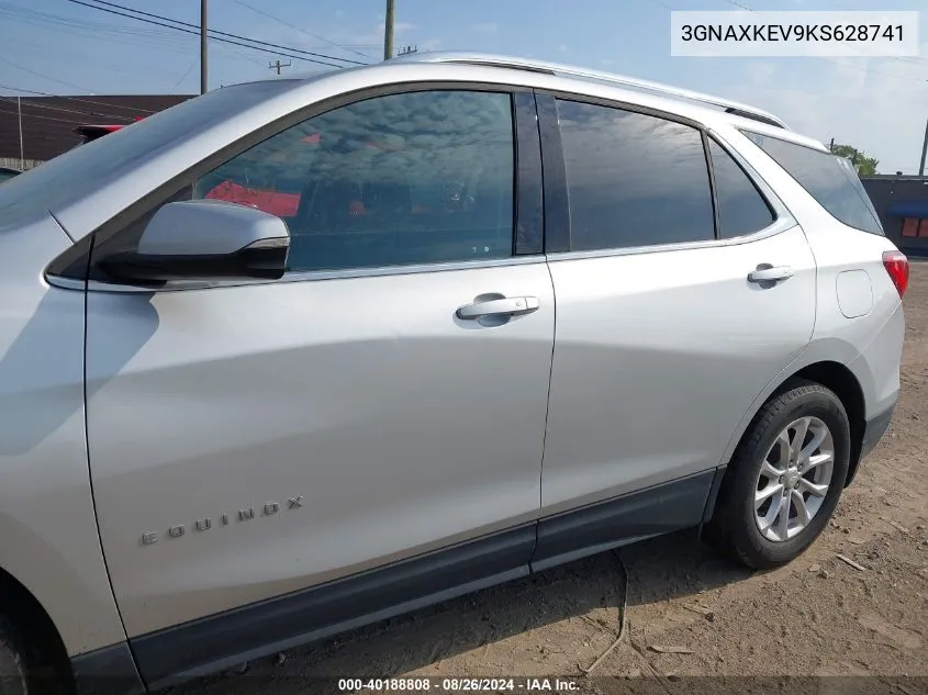 2019 Chevrolet Equinox Lt VIN: 3GNAXKEV9KS628741 Lot: 40188808