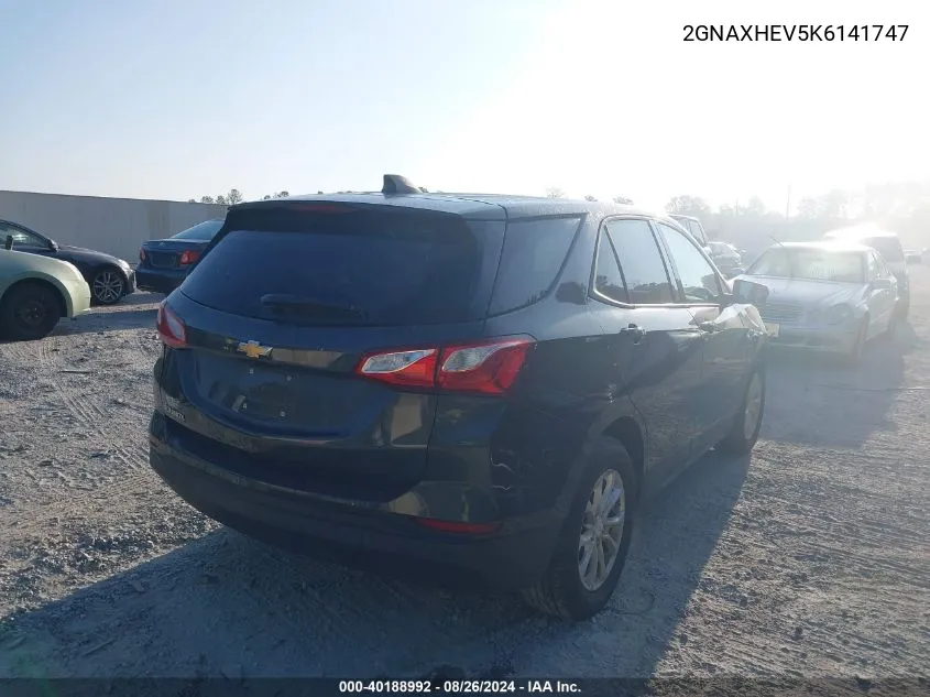 2GNAXHEV5K6141747 2019 Chevrolet Equinox Ls