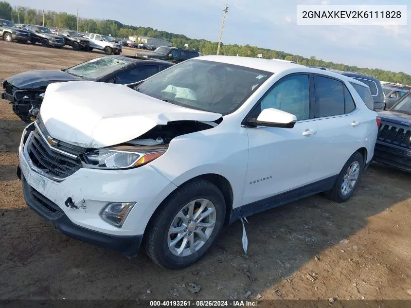 2GNAXKEV2K6111828 2019 Chevrolet Equinox Lt