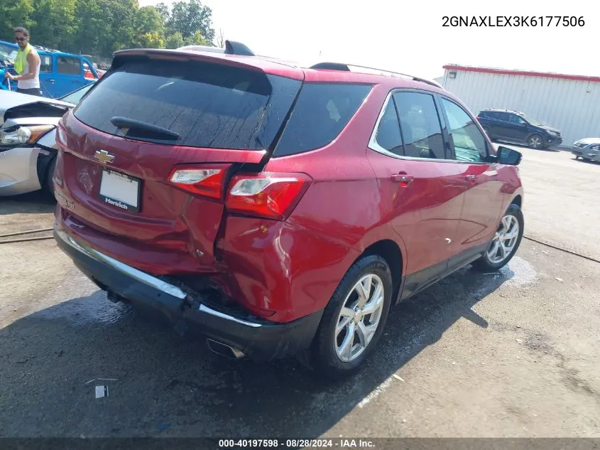 2019 Chevrolet Equinox Lt VIN: 2GNAXLEX3K6177506 Lot: 40197598