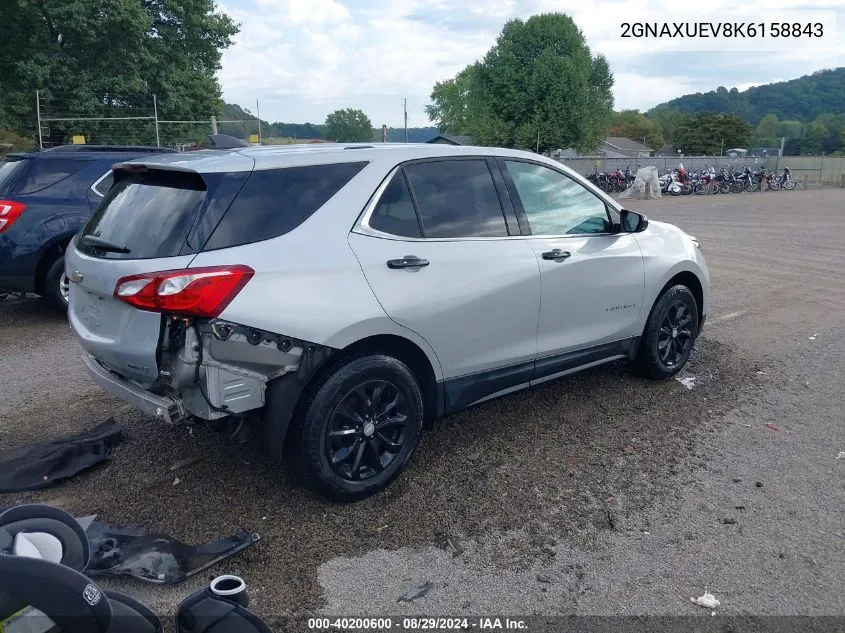 2GNAXUEV8K6158843 2019 Chevrolet Equinox Lt