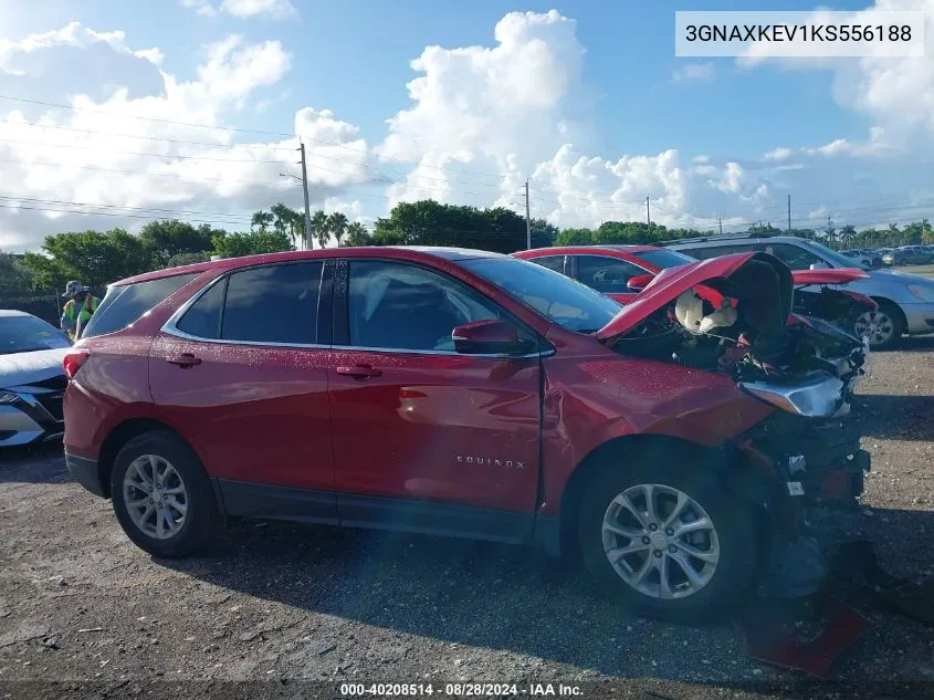 2019 Chevrolet Equinox Lt VIN: 3GNAXKEV1KS556188 Lot: 40208514