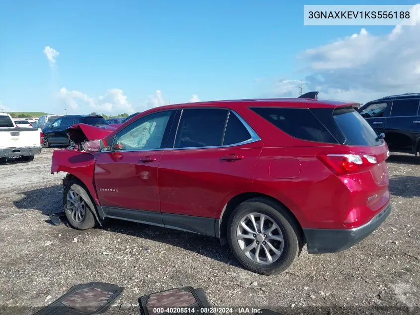 2019 Chevrolet Equinox Lt VIN: 3GNAXKEV1KS556188 Lot: 40208514