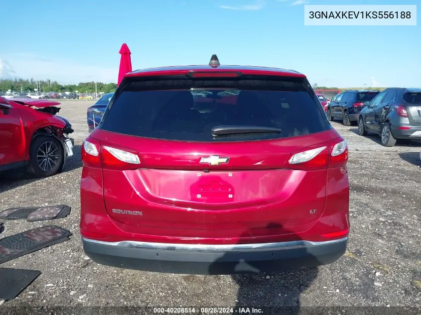 2019 Chevrolet Equinox Lt VIN: 3GNAXKEV1KS556188 Lot: 40208514