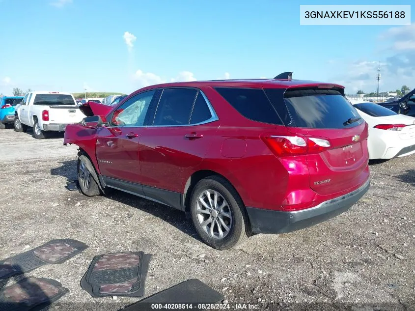 2019 Chevrolet Equinox Lt VIN: 3GNAXKEV1KS556188 Lot: 40208514