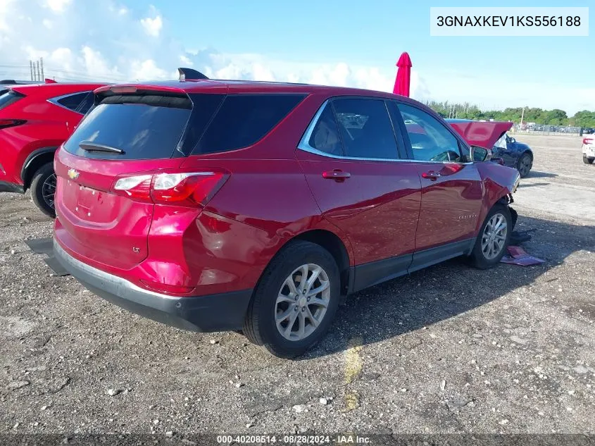 2019 Chevrolet Equinox Lt VIN: 3GNAXKEV1KS556188 Lot: 40208514