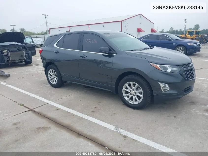 2GNAXKEV8K6238146 2019 Chevrolet Equinox Lt