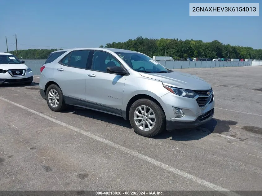 2019 Chevrolet Equinox Ls VIN: 2GNAXHEV3K6154013 Lot: 40218020