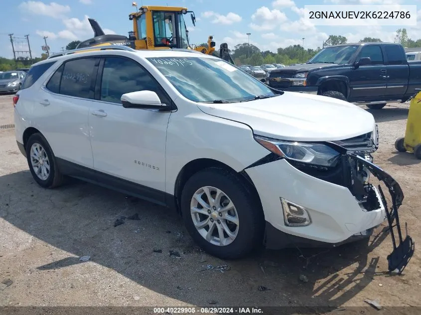 2GNAXUEV2K6224786 2019 Chevrolet Equinox Lt