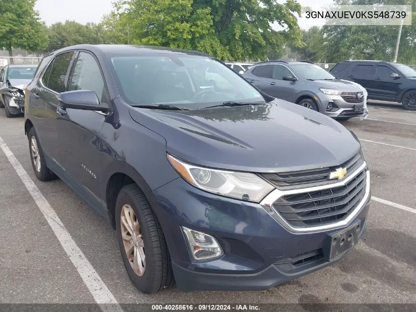 3GNAXUEV0KS548739 2019 Chevrolet Equinox Lt