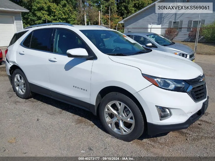 2019 Chevrolet Equinox Lt VIN: 3GNAXVEX5KS569061 Lot: 40273177